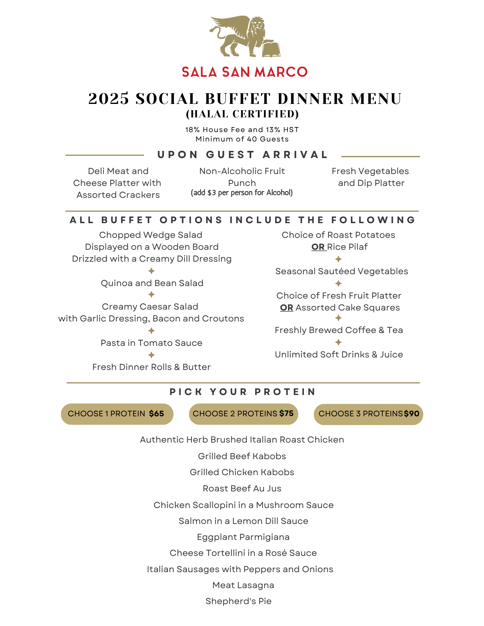 Social Buffet Dinner Page 1